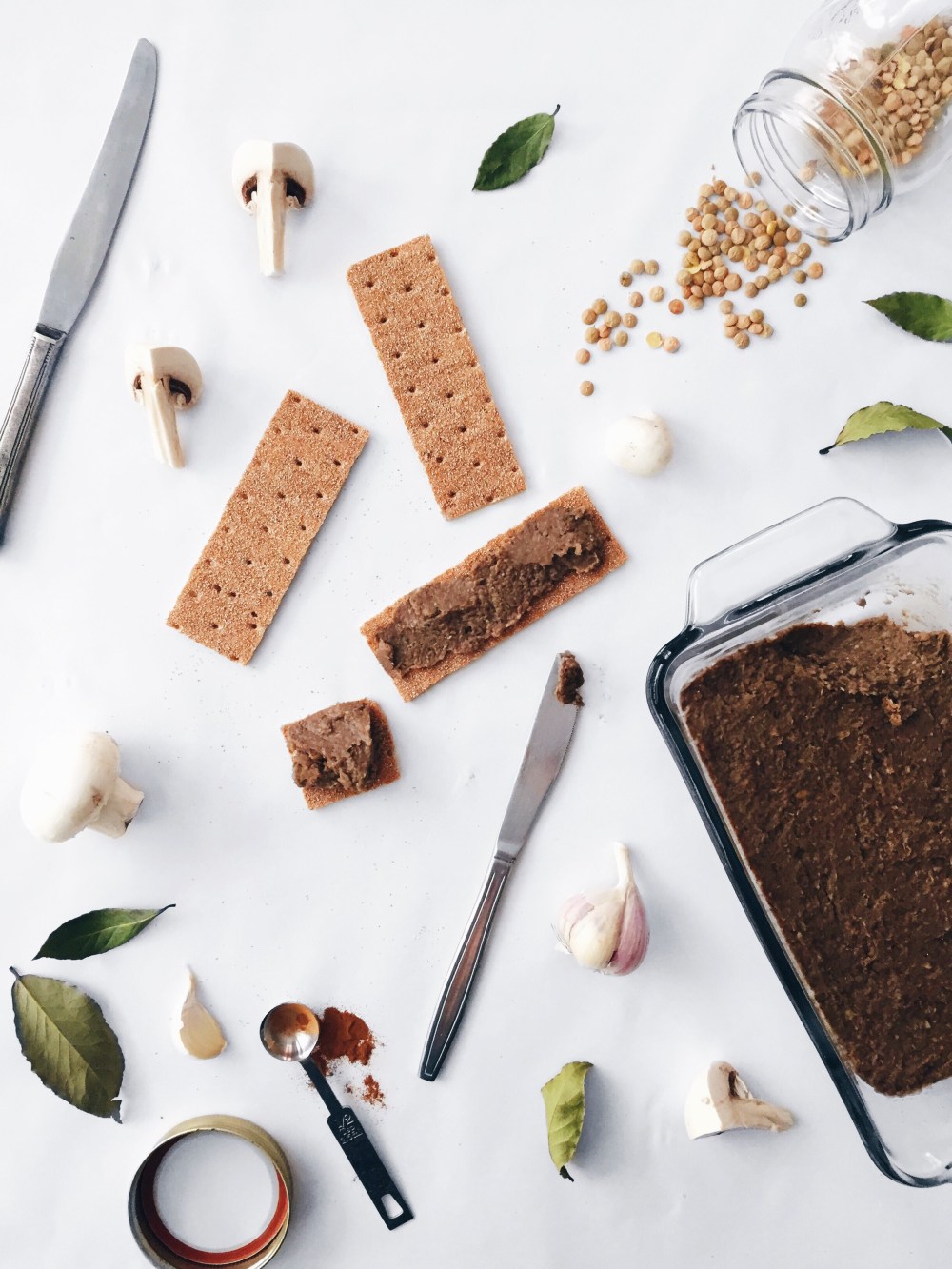 cretons véganes aux champignons et aux épices