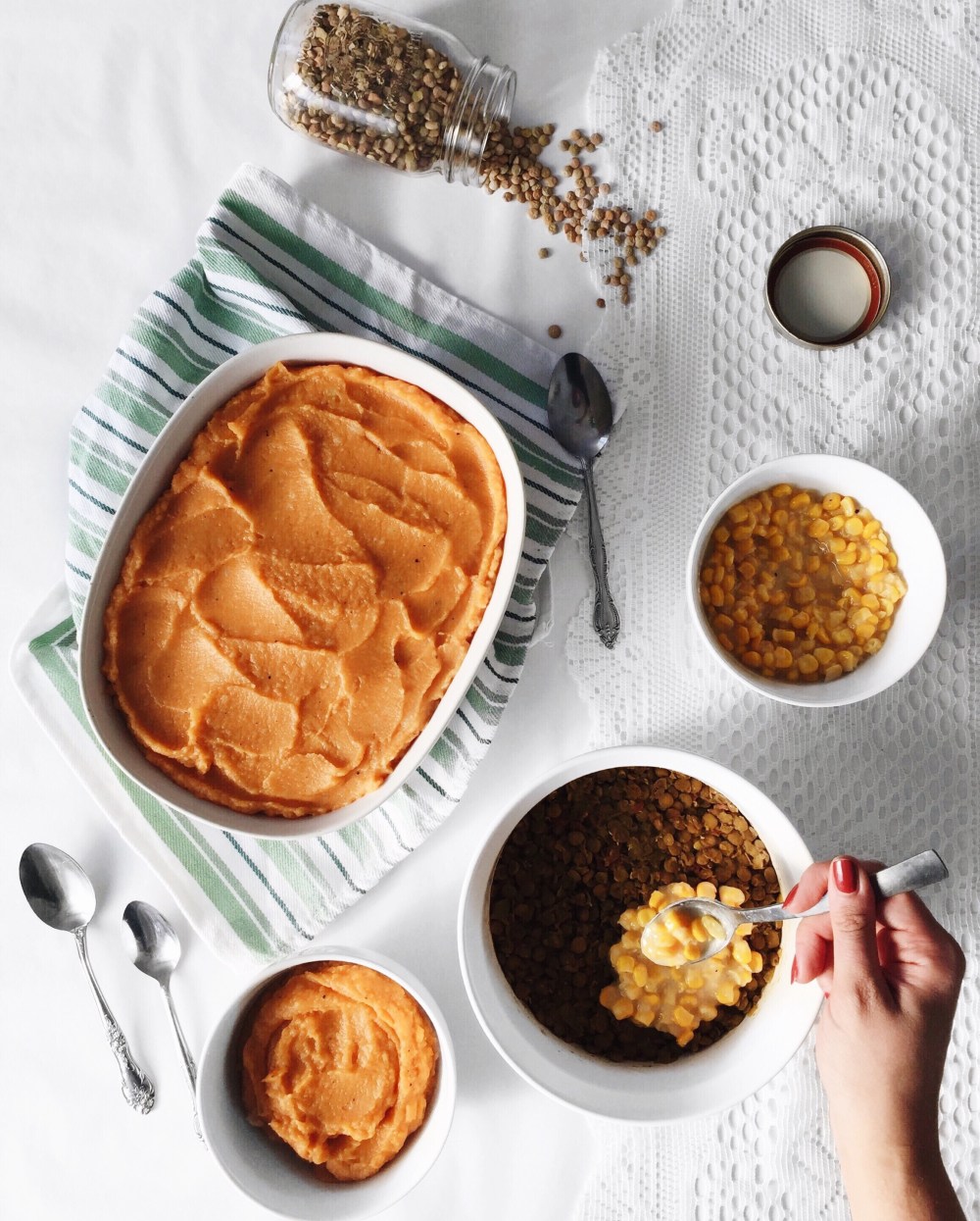 Pâté chinois végane aux patates douces, au céleri-rave et aux épices