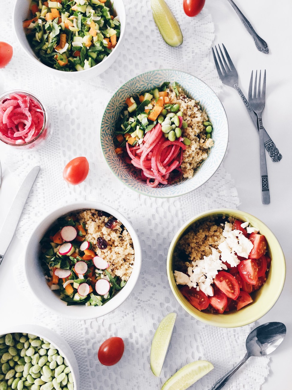 Bols et lunchs variés