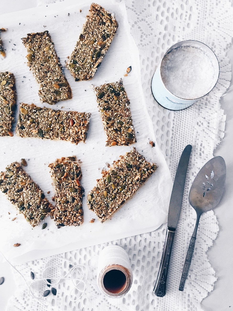 Craquelins maisons véganes et sans gluten aux cinq grains