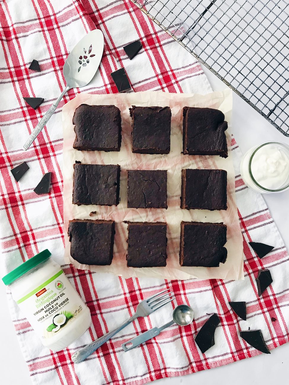 Brownies aux haricots noirs, yogourt et érable | Black beans and yogurt brownies with maple syrup
